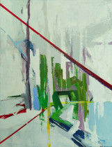 Justyna Wolska (IV rok/GW), Mętlik, olej na płótnie, 170 x 130 cm, 2019