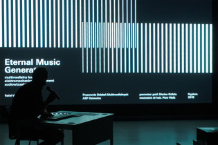 Rafał Włodarek, “Eternal Music Generator” multimedia concert for electromechanical audiovisual instrument