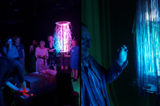 Rafał Włodarek, “Eternal Music Generator” multimedia concert for electromechanical audiovisual instrument