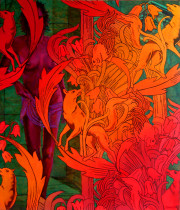 Taniec Salome z lisami i kogutami