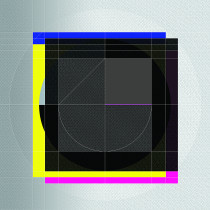 Zbyněk Janáček | New canvas 9-2 | 2013 | druk cyfrowy, płótno | 140 x 140 cm