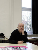 Zbyněk Janáček  w Pracowni Grafiki Artystycznej 