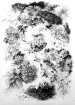 Pozostałości deindywiduacji 1 Tusz cienkopis 140x100cm