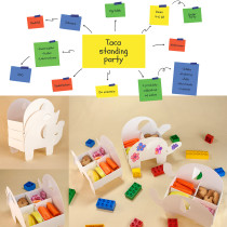 Taca. Projekt kartonowego separatora na elementy spożywcze.