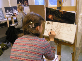 praca nad podmalówką