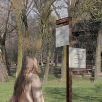 Kinga Zając, Projekt systemu informacji wizualnej w Muzeum G&oacute;rnośląski Park Etnograficzny w Chorzowie, 2024.