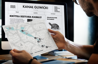Ala Walczyk, Projekt materiałów graficznych popularyzujących dziedzictwo kulturowe wzdłuż Kanału Gliwickiego, 2023