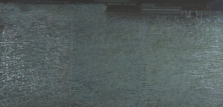 Anna Aderek, Habitat, 110 x 226 cm, druk cyfrowy, sitodruk, 2015