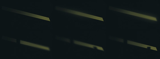 Mariusz Maślanka, Projekcje, druk cyfrowy, 113 x 302 cm, 2014