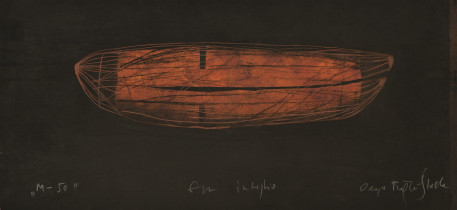 Olga Pałka-Ślaska, „M-50”, druk wklęsły, 2013