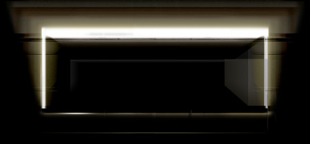 Marta Pogorzelec, Enter the Void VII, obustronny druk UV na pleksi, sitodruk, 67 x 150 cm, 2015