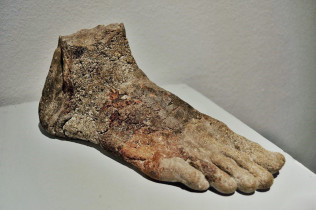 Stopa terenowa, odlew z piachu i pyłu który wpadł mi do butów, 2014-2015