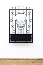 Furtka dla wszystkich tych, którzy się nie boją, 100x140cm, stal, lakier akrylowy, 2020