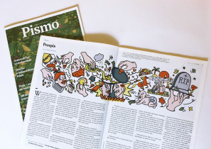  PISMO 6 (66) p nr 5 (41) ilustracja do opowiadania Jakuba Małeckiego PRZEPIS