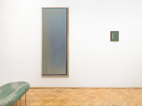 Widok wystawy: Małgorzata Widomska/Alicja Bielawska, Zaplatam twoje palce, Galeria Śmierć Człowieka, Warszawa, (fot. Bartosz Górka)