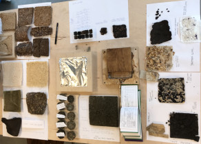 Eksperymenty materiałowe - pr&oacute;bki prezentowane w trakcie zajęć