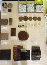 Eksperymenty materiałowe - pr&oacute;bki prezentowane w trakcie zajęć