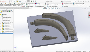 Model słuchawki węża ogrodowego przeznaczony do frezowania