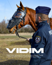 Klaudia Musialik, temat pracy: Projekt wyposażenia ochronno-sygnalizacyjnego dla konia policyjnego.