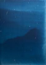 bez tytułu, pigment na płótnie, 140 x 100 cm,  2021