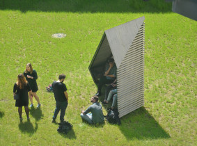 Projekt obiektu dedykowanego użytkownikom  szlaków rowerowych / Adrianna Sowińska