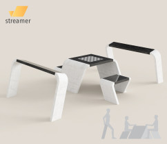 Mateusz Wrzosek, Agnieszka Stokłosa, Projekt stolików szachowych dla Parku Śląskiego w Chorzowie , 2011–2012