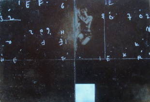 Tryptyk niebieski - wersja zamknięta , 60 x 40 